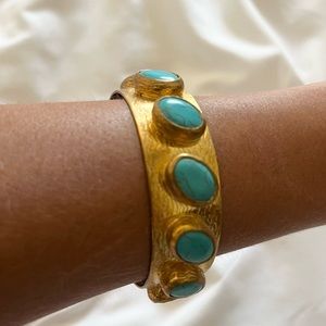 Turkish Brass & turquoise bracelet